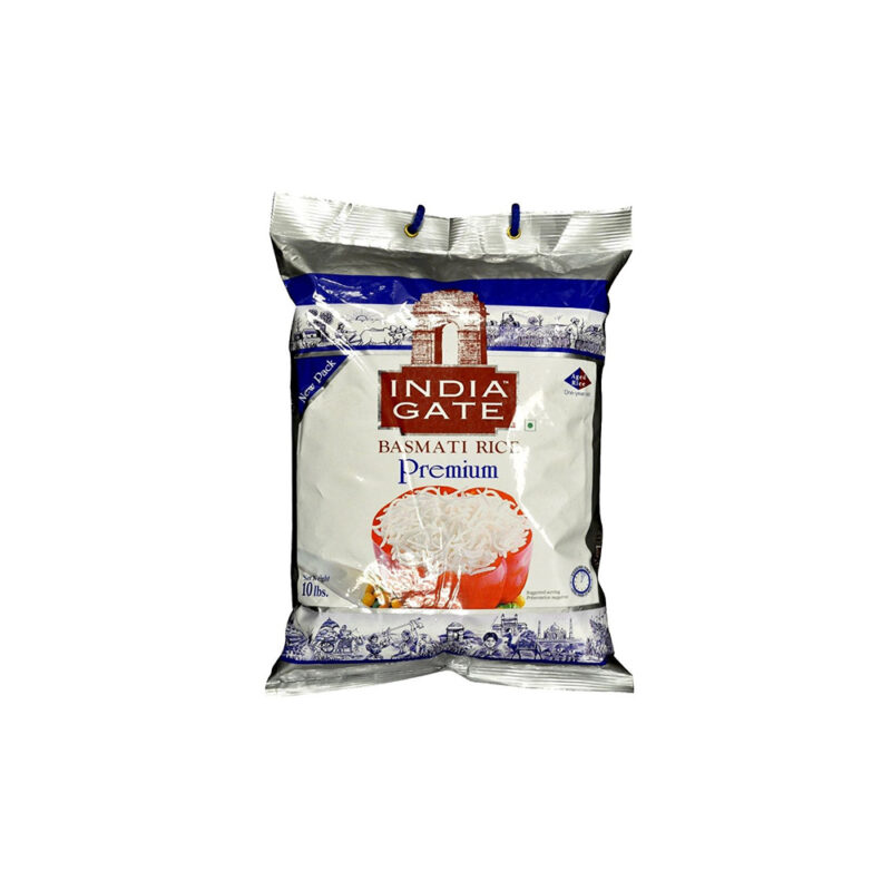Indian Rice Filter INDIA GATE BASMATI RICE PREMIUM 10 LBS - Green Valley Supermarket